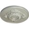 Ekena Millwork Monique Ceiling Medallion (Fits Canopies up to 3 3/4"), Hand-Painted Flash Copper, 13 3/4"OD x 1"P CM13MOFCS - alternate 3